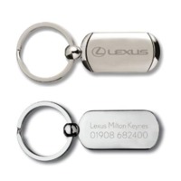 Centre Branded Metal Keyring